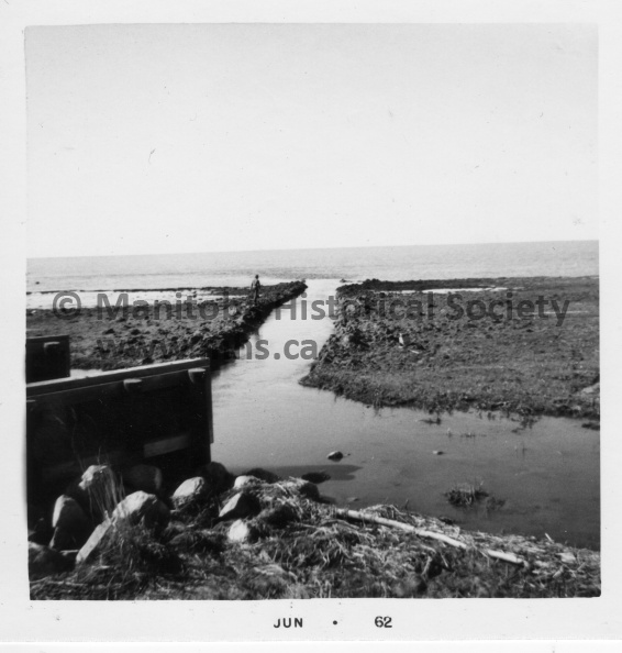 Mouth of Delta Channel with dredged channel into lake, dated June 1962 ab09.jpg
