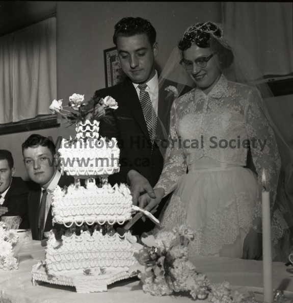 Tashiro September 22/56 WEDDING MITCHELL – SMITH VOWS EXCHANGED Mr. and Mrs. Alvin Andrew Smith, who were married September 22 in Portage’s First Presbyterian church. The bride is the former Eleanor Janet Mitchell, daughter of Mr. and Mrs. Joseph Mitchell of Portage. The groom is the son of Mr. and Mrs. Ernest Smith of Portage la Prairie. 10685k.jpg