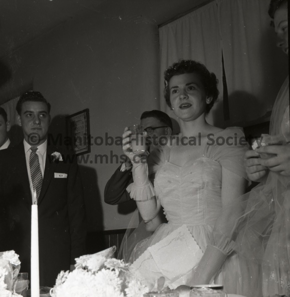 Tashiro September 22/56 WEDDING MITCHELL – SMITH VOWS EXCHANGED Mr. and Mrs. Alvin Andrew Smith, who were married September 22 in Portage’s First Presbyterian church. The bride is the former Eleanor Janet Mitchell, daughter of Mr. and Mrs. Joseph Mitchell of Portage. The groom is the son of Mr. and Mrs. Ernest Smith of Portage la Prairie. 10685p.jpg