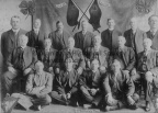 3607.79 ST. Patricks day. group of 17 men at portage hotel